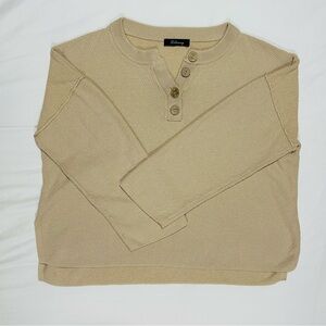 Tan Button-Up Sweater